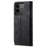 For vivo S17e 5G PU Leather Jeans Cloth Texture Case Stand Flip Wallet Phone Cover - Black - 6