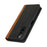 For Sony Xperia 10 V Magnetic Flip PU Leather Phone Wallet Case Stand Bi-color Splicing Anti-drop Cover - Black+Yellow - 5
