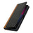 For Sony Xperia 10 V Magnetic Flip PU Leather Phone Wallet Case Stand Bi-color Splicing Anti-drop Cover - Black+Yellow - 6