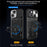 For iPhone 13 6.1 inch Slide Camera Guard Phone Case PC+TPU Drop-proof Cover with Rotating Kickstand - Black - 2