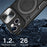 For iPhone 13 6.1 inch Slide Camera Guard Phone Case PC+TPU Drop-proof Cover with Rotating Kickstand - Black - 5