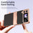 For Samsung Galaxy Z Flip4 5G Hinge Protection Phone Case PU Leather+PC Electroplating Cover - Black - 2
