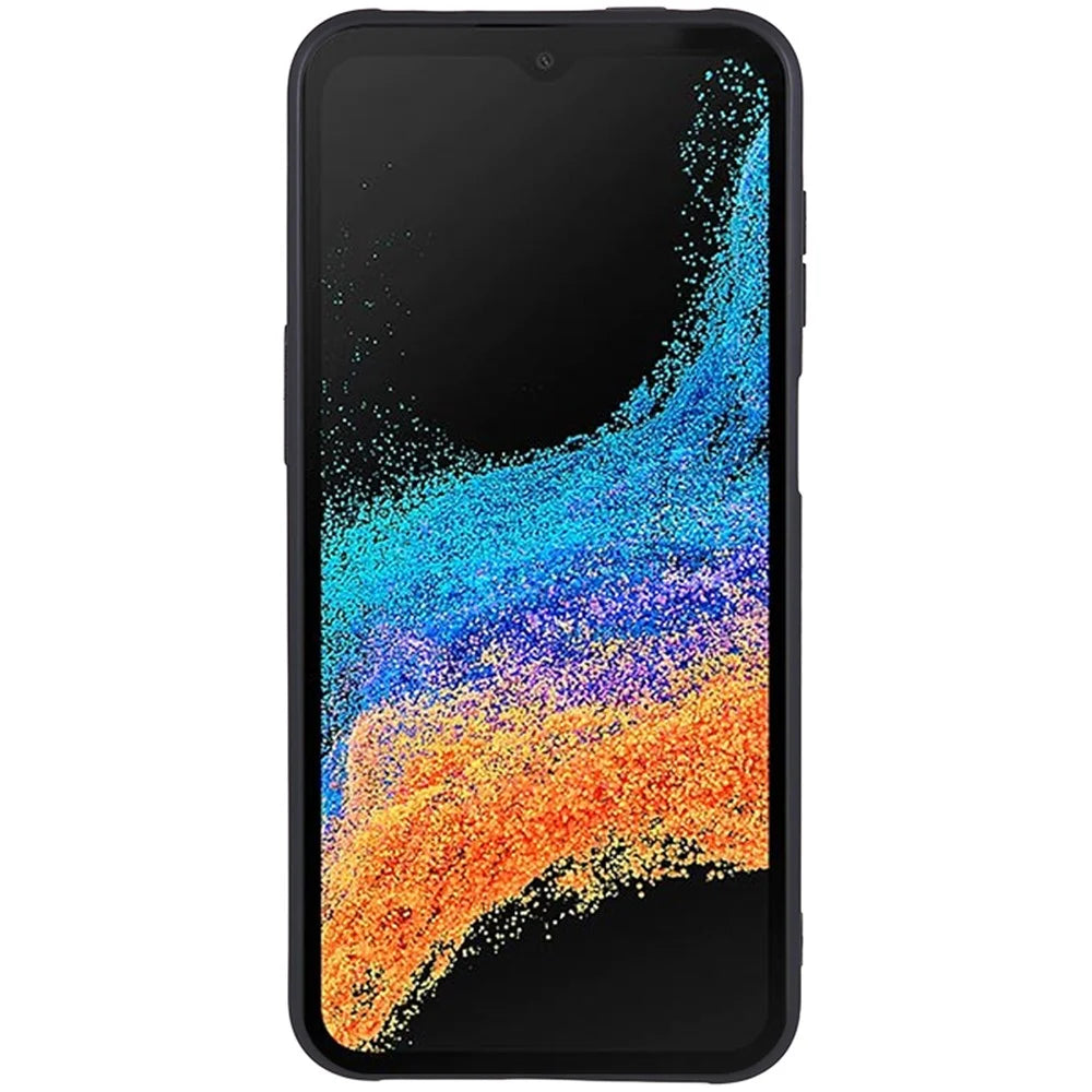 For Samsung Galaxy Xcover6 Pro 5G Matte Finish Phone Case Anti-scratch TPU Phone Cover - Black - 2