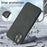 For iPhone 14 Pro Scratch Resistant Phone Cover PU Leather Coated TPU Case - Green - 6