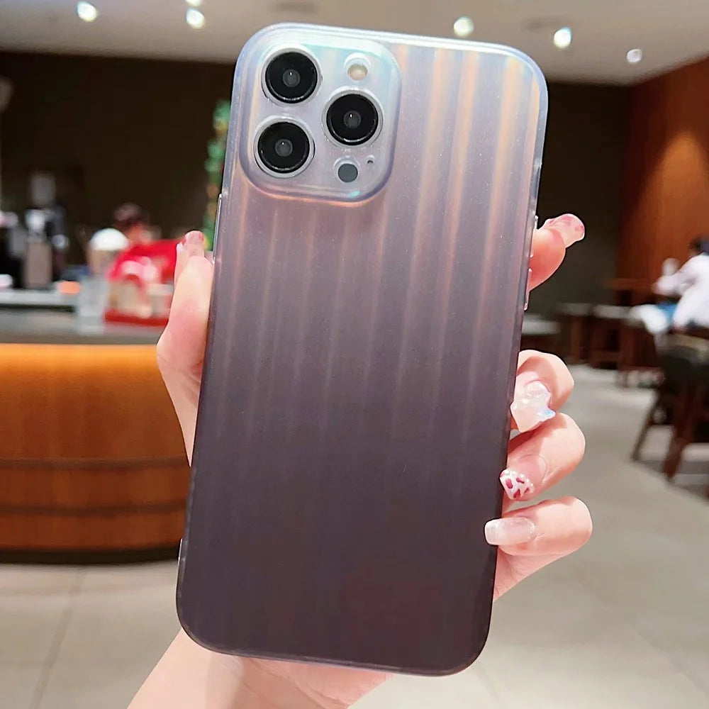 For iPhone 14 Pro Laser IMD Design Mobile Phone Cover Suitcase-Shaped Acrylic+TPU Phone Case Shell - Grey - 2