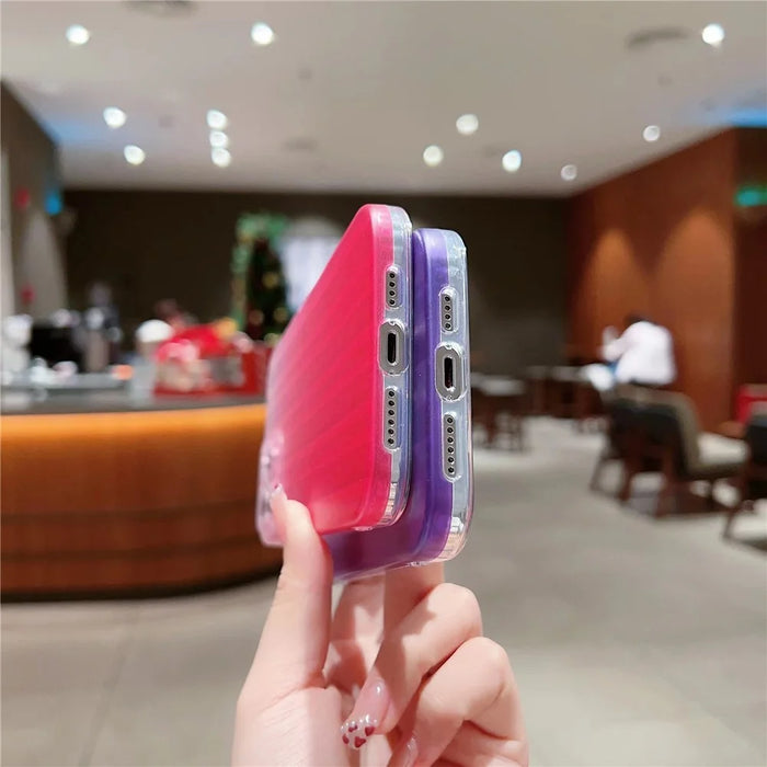 For iPhone 14 Pro Max Suitcase-Shaped Acrylic+TPU Phone Case Laser IMD Design Mobile Phone Cover Shell - Grey - 4