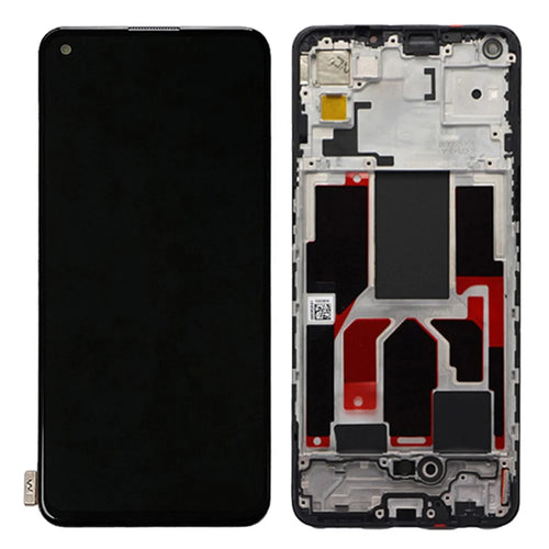 For Realme GT Master Grade A OEM Disassembly AMOLED Screen and Digitizer Assembly + Frame Part (without Logo) - 1