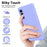 For Samsung Galaxy M14 5G Fiber Lining Soft TPU Phone Case 2.2mm Thickness Rubberized Phone Cover - Black - 2
