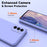 For Samsung Galaxy M14 5G Fiber Lining Soft TPU Phone Case 2.2mm Thickness Rubberized Phone Cover - Black - 4