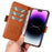 YIKATU YK-003 For iPhone 15 Pro Max PU Leather Wallet Cover Magnetic Clasp Phone  Stand Case - Brown - 5