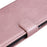 For iPhone 15 Plus Case Solid Color Leather Mobile Cover Wallet Stand with Strap - Rose Gold - 5