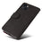 For iPhone 15 Leather Case Wallet Stand Color Splicing Phone Cover - Black - 6
