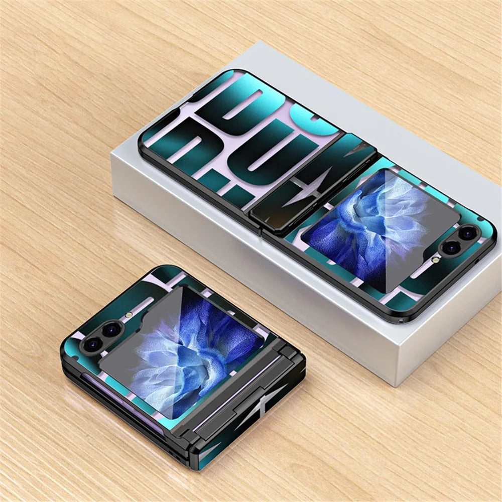For Samsung Galaxy Z Flip5 5G Case Electroplating PC Phone Cover - Black - 2