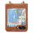 Grid Imprinted PU Leather PC Case for Samsung Galaxy Z Flip5 5G Protective Phone Shell with Shoulder Strap - Brown - 3