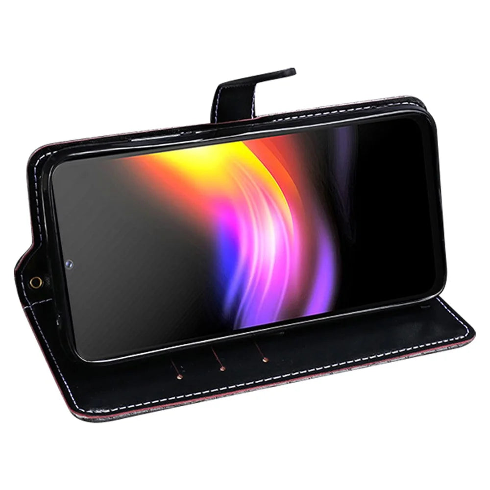 IDEWEI For Cubot P60 Anti-Scratch Phone Shell Case Crocodile Texture Stand Leather Wallet Phone Cover - Black - 3