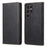 DF-05 Business Phone Case for Samsung Galaxy S23 Ultra , RFID Blocking Wallet PU Leather Stand Cover - Black - 1