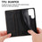 DF-05 Business Phone Case for Samsung Galaxy S23 Ultra , RFID Blocking Wallet PU Leather Stand Cover - Black - 5