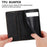 DF-05 For Google Pixel 8 Solid Color Drop-proof Leather Phone Case RFID Blocking Wallet Stand Cover - Black - 6