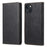 DF-05 RFID Blocking Wallet Case for iPhone 13 PU Leather Stand Flip Business Phone Cover - Black - 1