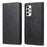 DF-05 for Samsung Galaxy A73 5G PU Leather RFID Blocking Case Wallet Stand Business Phone Cover - Black - 1