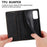 DF-05 For Samsung Galaxy A53 5G RFID Blocking PU Leather Phone Case Stand Wallet Cover - Black - 6