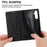 DF-05 For Samsung Galaxy A54 5G RFID Blocking Stand Phone Case Wallet Anti-drop Leather Cover - Black - 6