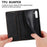 DF-05 For Samsung Galaxy A14 4G / 5G PU Leather Case RFID Blocking Phone Cover with Stand Wallet - Black - 6