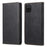 DF-05 For Samsung Galaxy A12 Stand PU Leather Phone Cover RFID Blocking Wallet Phone Case - Black - 1