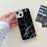 For iPhone 14 Plus Hard Phone Shell Electroplating Epoxy Marble Pattern Silver Foil Acrylic+TPU Phone Case - Black - 3