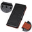For iPhone 15 Pro Split Leather Phone Case Nappa Texture Shockproof Cover with Stand Wallet - Black - 5