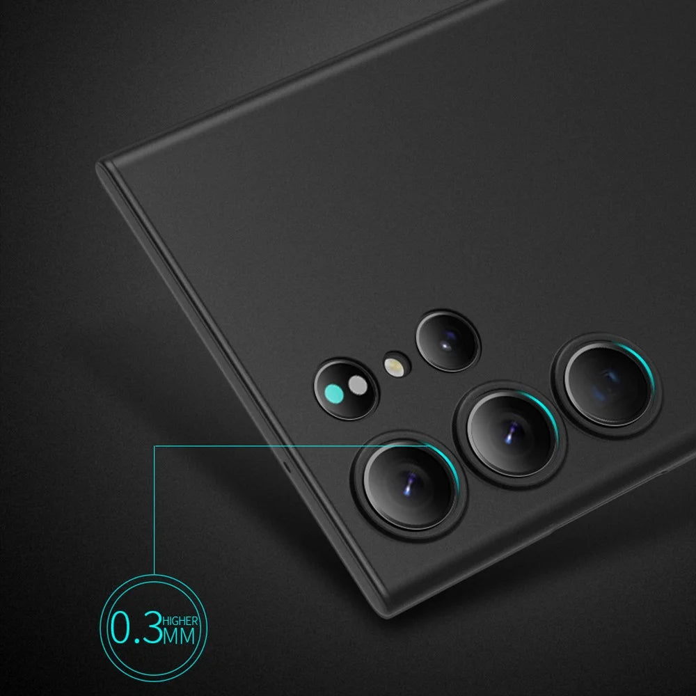 X-LEVEL For Samsung Galaxy S23 Ultra PP Phone Case Ultra-slim Anti-fingerprint Matte Cover - Transparent Black - 4