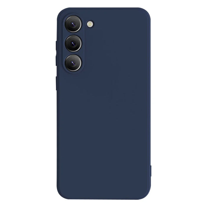X-LEVEL For Samsung Galaxy S23+ Liquid Silicone Texture Phone Cover Soft TPU Protective Case - Dark Blue - 1