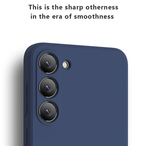 X-LEVEL For Samsung Galaxy S23 Ultra Anti-drop TPU Phone Case Liquid Silicone Texture Back Cover - Dark Blue - 2
