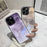 For iPhone 12 Pro Ink Wash Painting Pattern Phone Cover Gold Foil Hard Glass+TPU Shell Case - Black - 4