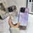 For iPhone 12 Pro Ink Wash Painting Pattern Phone Cover Gold Foil Hard Glass+TPU Shell Case - Black - 5