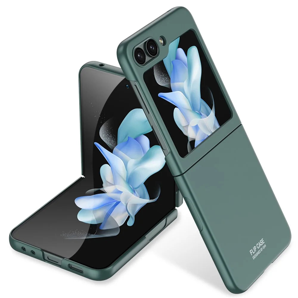GKK For Samsung Galaxy Z Flip5 5G Shockproof Case Ultra Slim Hard PC Phone Cover - Green - 1
