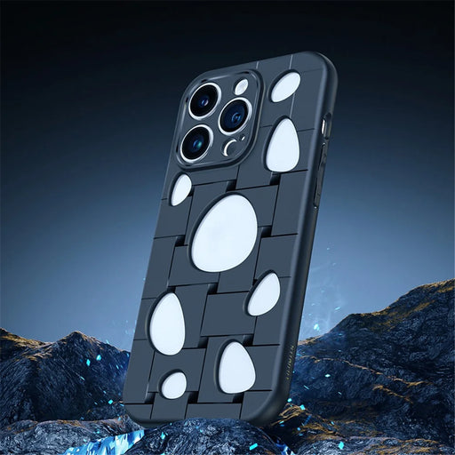 XUNDD Protective Shell for iPhone 14 Pro Max Drop-proof TPU Phone Case with Heat Dissipation Holes - Black - 2