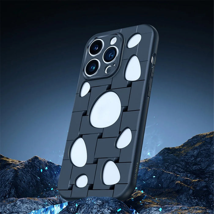 XUNDD Protective Shell for iPhone 14 Pro Max Drop-proof TPU Phone Case with Heat Dissipation Holes - Black - 2