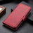 For iPhone 15 Pro Max Full Protection Cover PU Leather Wallet Stand Cowhide Texture Cell Phone Case - Red - 5
