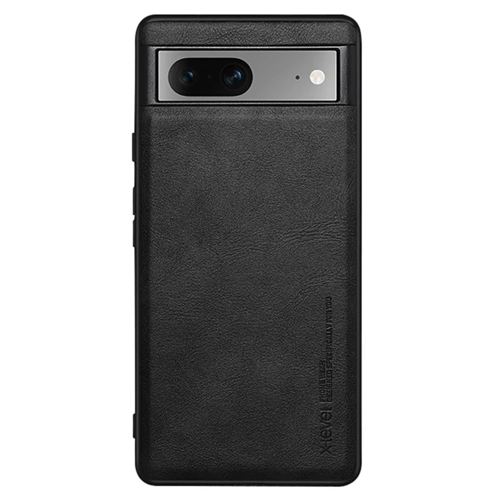 X-LEVEL Earl 3rd Gen Series For Google Pixel 7 5G Matte Phone Case Soft TPU Anti-Scratch Cover - Black - 1