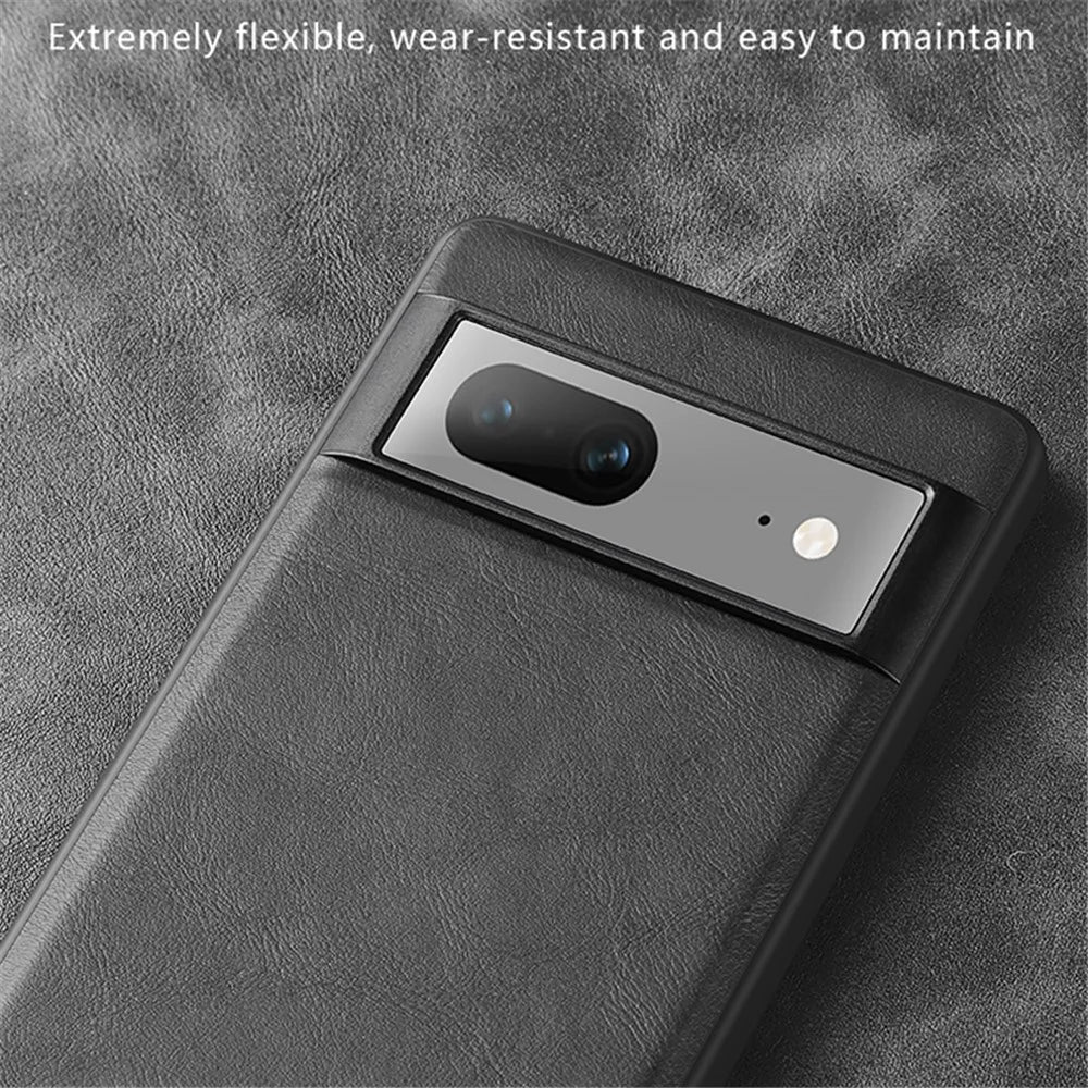 X-LEVEL Earl 3rd Gen Series For Google Pixel 7 5G Matte Phone Case Soft TPU Anti-Scratch Cover - Black - 2