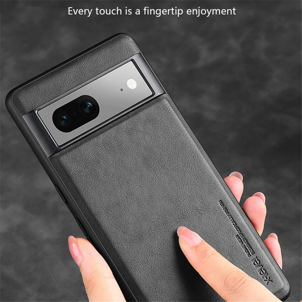 X-LEVEL Earl 3rd Gen Series For Google Pixel 7 5G Matte Phone Case Soft TPU Anti-Scratch Cover - Black - 3
