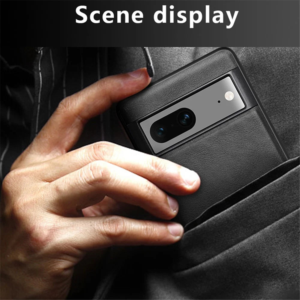 X-LEVEL Earl 3rd Gen Series For Google Pixel 7 5G Matte Phone Case Soft TPU Anti-Scratch Cover - Black - 5