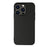 For iPhone 15 Pro Phone Cover Carbon Fiber Texture PU Leather Coated TPU Case - Black - 1
