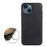 For iPhone 15 Anti-Dust Genuine Cow Leather+TPU Mobile Cover Shockproof Cell Phone Case - Black - 2