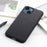 For iPhone 15 Anti-Dust Genuine Cow Leather+TPU Mobile Cover Shockproof Cell Phone Case - Black - 3