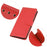 For iPhone 15 Pro PU Leather Full Protection Phone Case Wallet Stand Litchi Texture Cover - Red - 4