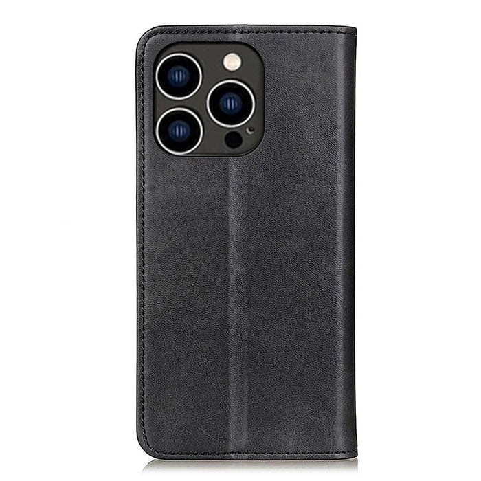 Wallet Phone Cover for iPhone 15 Pro , Stand Split Leather Drop-proof Phone Case - Black - 7