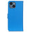 For iPhone 15 Plus Anti-Scratch Phone Case Wallet Stand PU Leather Litchi Texture Protective Shell - Blue - 7