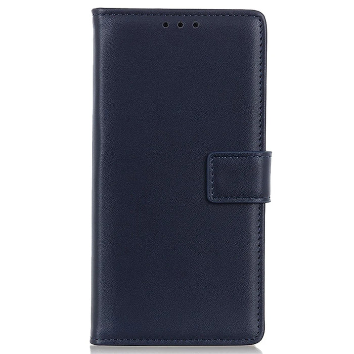 For iPhone 15 Anti-Scratch TPU+PU Leather Phone Cover Full Protection Case Wallet Phone Shell - Blue - 6